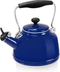 Whistling Vintage Cobalt Blue Tea Kettle, 1.7 Qt Enamel Steel Quick Boil New. Price: $158.99.