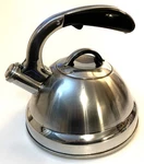 Calidad Professional Quality Whistling Stainless Steel Teapot 2.7 QT/2.5 Used. Price: $23.98.