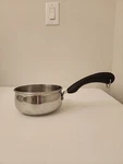 Farberware 18/10 Stainless Steel Qt 0.9 Sauce Pan With Lid Cookware QQ01 Used. Price: $16.45.