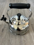 Creuset Stainless Steel Classic Whistling Kettle Tea Pot 1.7 Qt Euc Used. Price: $80.00.