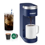 Chulux Slim Single Serve Coffee Maker For Pods One Cup Fits 7.3" New. Price: $76.11.