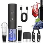 Sanmas Electric Wine Bottle Opener Set, Rechargable Automatic Corkscrew New. Price: $28.24.