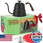 Japanese Gooseneck Kettle Stovetop With Thermometer Insulated Handle (4-PIEC New. Price: $74.54.