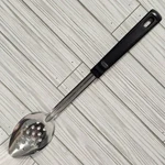 Vollrath Stainless Steel Oval Straining Spoon Utensil Grip 'n Serv 61141 NSF-2 Used. Price: $16.94.
