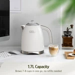 Hazel Quinn Pearl White Stainless Steel 1.7 Liter Electric Kettle 1200 Watts New. Price: $49.99.