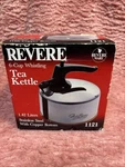 Vtg Revere Ware Stainless Steel 6 Cup Whistling Tea Kettle 1121 Copper Bottom New. Price: $100.00.