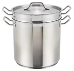 Winco 16QT S/s Double Boiler W/cover New. Price: $144.28.