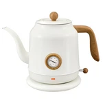Ulcreigo 1.2L Electric Gooseneck Kettle With Thermometer Tea - White New. Price: $71.75.
