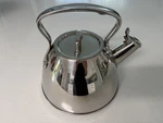 All-clad Stainless Steel Stovetop Tea Kettle, 2 Quart, Induction Compatible Used. Price: $65.00.