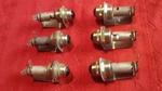 Vintage Dialco Green Glass Jewel Dash Gauge Panel Lights. Nos ( Six ) New. Price: $50.00.