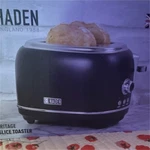 Haden Heritage 2-SLICE Toaster Black/silver Stainless Steel, 6 Settings, Bagel Open. Price: $80.00.