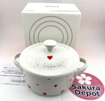 Le Creuset Mini Cocotte Lamour Heart Decal White 250ML Stoneware Ramekin Jpn. Price: $75.48.