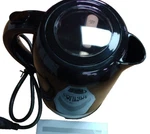 Courant 1.0L 360 Cordless Electric Kettle, Led Light, Water Level, 1000W, Black Used. Price: $10.97.