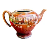 Rare Vintage Banquet Oversized Store Display Brown Glazed Teapot No Top Used. Price: $189.00.