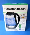 Hamilton Beach 1.7 Liter Illuminated Glass Kettle Model 40869G New. Price: $25.99.