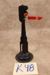 K48B Vintage Scale Pressed Steel Railroad Track Signal As Is Used. Price: $17.99.