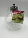 Medelco Glass One All 12 Cup Stove Top Whistling Tea Kettle Brand New Sealed. Price: $18.00.