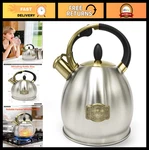 Whistling Kettle 2.64 Qt Stainless Steel Teapot 5-LAYER Base For Kitchen & New. Price: $41.39.