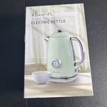 Harriet Electric Kettle, 1.8L Hot Water Boiler With Thermometer, 1500W Open. Price: $37.39.