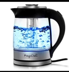 Mega Chief 1.8LT. Glass Body And Stainless Steel Electric Tea Kettle W/infuser New. Price: $34.98.