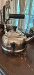 Creuset Stainless Steel 1.7 Qt Tea Kettle Whistling Spout Induction Cooktops Used. Price: $38.24.