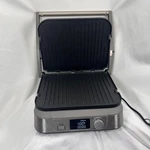 Cuisinart GR-5B Griddler Five Stainless Steel Panini Press Grill Lcd Tested Work Used. Price: $59.99.
