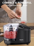 1.5-CUP One-touch Electric Food Chopper, 100W Mini Processor Meat Grinder, New. Price: $32.99.