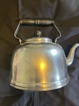 Vintage Farberware Tea Pot Stainless Steel Gooseneck 7040 Korea Built Strain Used. Price: $19.99.