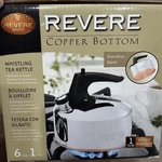 Revere Ware Stainless Steel Copper Bottom 6 Cup Whistling Tea Kettle 3511217 New. Price: $100.00.