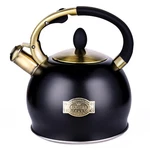 Susteas Stove Top Whistling Kettle - Food Grade Stainless Steel Black New. Price: $57.38.