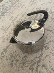 Farberware Mcm Stainless Steel Swoop Handle Atomic Tea Kettle W/lid - Vintage Used. Price: $34.99.