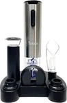 Electric Wine Opener Set With 6-IN-1 Accessories, Automatic Corkscrew, Foil Cutt New. Price: $39.99.