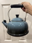 Creuset Whistling Kettle Teapot 1.6 / 1.7 Qt. Caribbean Blue Teal Parts For. Price: $29.99.