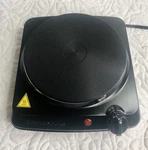 Ovente 1000W Cast Iron Electric Hot Plate Single Burner Mo. HD1012B Euc Tested Used. Price: $11.99.
