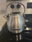Kitchenaid 1.25-LITER Silver Electric Tea Kettle Only Used. Price: $13.50.