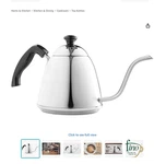 Fino Pour Over Coffee Kettle, 18/8 Stainless Steel, 6-CUP, 1L Capacity New. Price: $24.90.