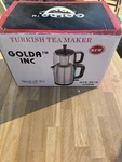 Golda Inc. Turkish Tea Maker Model Gtk 001G New, Open Box. Price: $76.45.