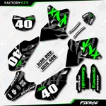 Black Green Fierce Racing Graphics Kit Fits All Kawasaki KLX400R New. Price: $89.99.