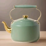 Hearth & Hand With Magnolia 2QT Coated Stainless Steel Teapot Kettle Olive New. Price: $40.47.