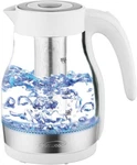 Brentwood KT-1962W: 1.7 Electric Glass Kettle With Tea Infuser White New. Price: $34.19.