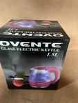 Ovente Electric Hot Water Portable Glass Kettle With Filter 1.5L Fuchsia KG83F New. Price: $19.99.