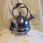 Wolfgang Puck Stainless Steel Whistling Tea Kettle 2 Qt., Used. Price: $19.99.