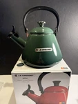 Creuset 1.6L Artichaut Kone Tea Kettle Ss Knob New In Box. Price: $159.99.