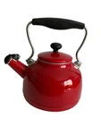 Chantal Kettle Red Stovetop Whistling Hot Water Teapot 10" Read Used. Price: $14.99.