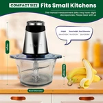 Electric Food Processor Vegetable Chopper 500W 2X8CUP Bowls Bi-layer 4 Blad... New. Price: $46.95.