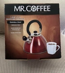 2010 Nos Mr. Coffee 72750.03 1.8 Quart Stainless Steel Whistling Red Tea Kettle New. Price: $22.99.