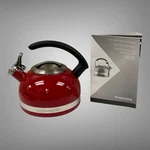 Kitchenaid Empire Red 2.0 Qt Kettle With Handle & Trim Band Manual No Box Used. Price: $65.45.
