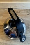 Kitchenaid 2 Qt Stainless Steel Whistling Tea Kettle Stovetop Black Handle Used. Price: $29.97.