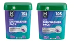 2-PACK Member's Mark Platinum Automatic Dishwasher Pacs,fresh CLEAN,105 Ct New. Price: $49.96.