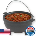 Tablecraft Products CW30151 Cast Iron Mini Round Kettle Server, 5" Diameter (6" New. Price: $35.46.